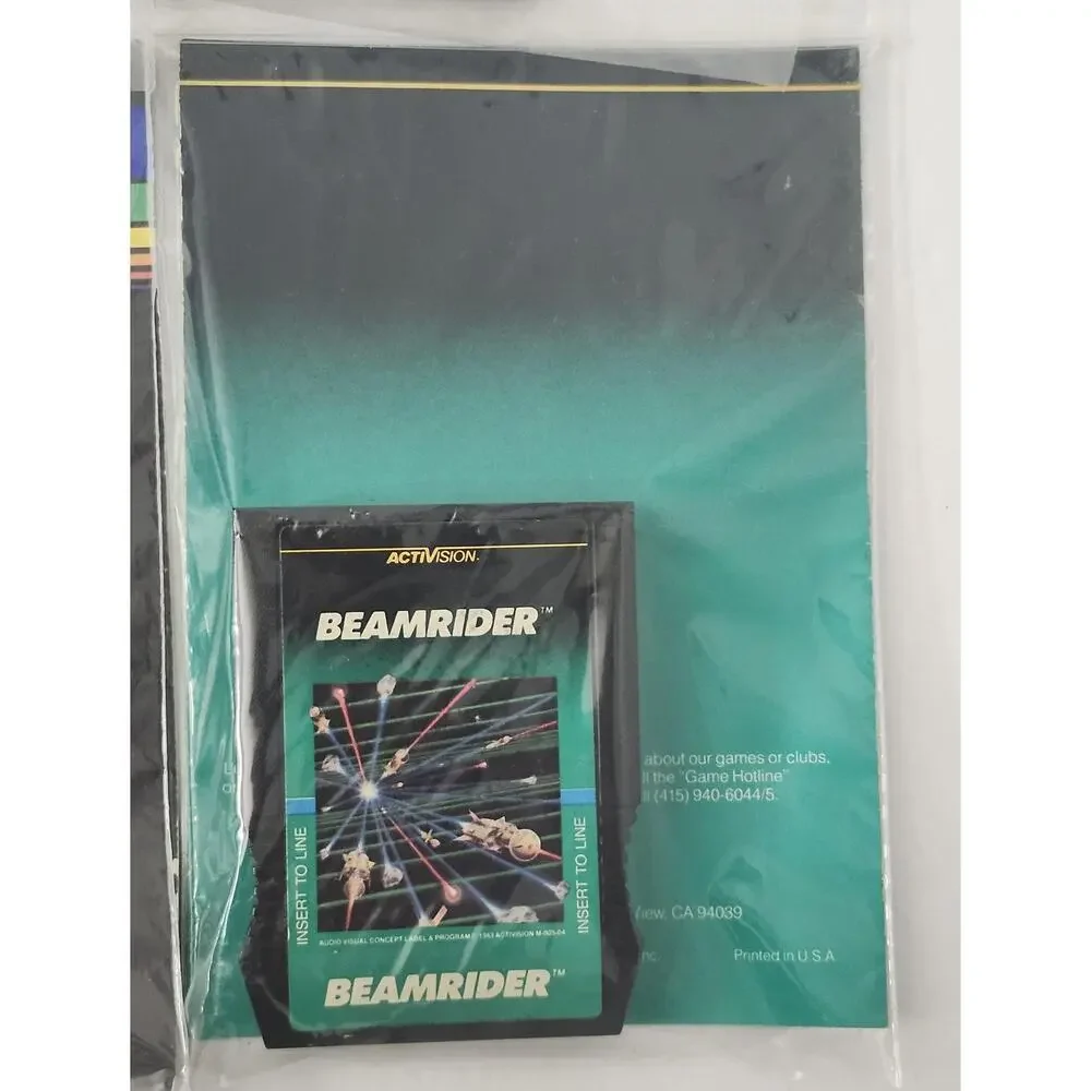 Vintage Intellivision Game Cartridge & Manual Variety Lot - Atlantis, Beamrider